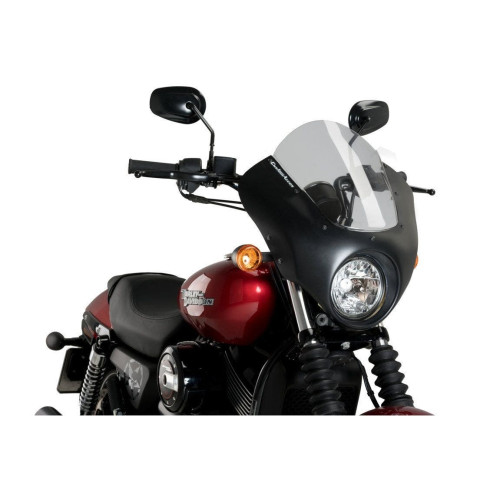 PartzBiz HD: 4420222-Custom Acces Dark Night Semi Fairing Dark Smoke Harley Street XG750 15-Up