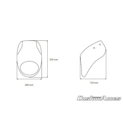 PartzBiz HD TR304838 - Custom Acces Free Spirit Semi-Fairing Matte Black Harley Sportster XL 883N 09-Up PartzBiz HD TR304838 - Custom Acces Free Spirit Semi-Fairing Matte Black Harley Sportster XL 883N 09-Up