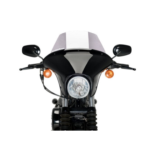 PartzBiz HD: 4420189-Custom Access Batwing SML Fairing Smoke Short Screen Harley Sportster 18-21