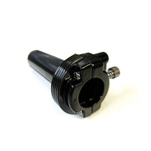 PartzBiz HD: 4420170-Custom Chrome Black Throttle Grip Assembly Clamp Dual Cable For Harley 1" 651822