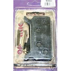 PartzBiz HD 8009030 - Custom Chrome Ferodo Rear Brake Pads for 86-99 Harley FLH | PartzBiz HD 8009030 - Custom Chrome Ferodo Rear Brake Pads for 86-99 Harley FLH |