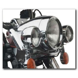 PartzBiz HD 15-552 - Custom Chrome Frenched Chrome Headlamp Trim Ring 83-17 Harley w/ 7" Headlight PartzBiz HD 15-552 - Custom Chrome Frenched Chrome Headlamp Trim Ring 83-17 Harley w/ 7" Headlight