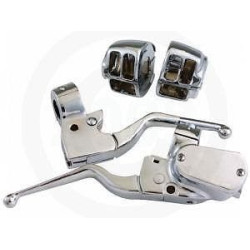 PartzBiz HD 627707 - ชุดสวิตช์ควบคุมแฮนด์มือจับ Chrome แบบกำหนดเองสำหรับ Harley XL 07-13 | 627707 PartzBiz HD 627707 - ชุดสวิตช์ควบคุมแฮนด์มือจับ Chrome แบบกำหนดเองสำหรับ Harley XL 07-13 | 627707