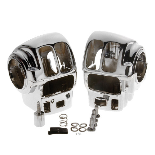 PartzBiz HD: 4420148-Custom Chrome Handlebar Switch Housings Harley Touring Models 96-06 Radio Cruise | 652017 PartzBiz HD: 4420148-Custom Chrome Handlebar Switch Housings Harley Touring Models 96-06 Radio Cruise | 652017