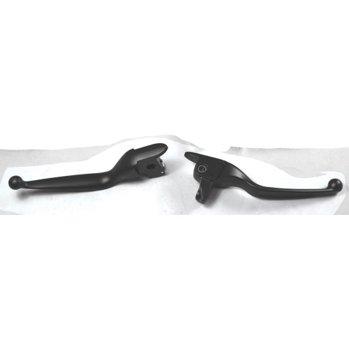 PartzBiz HD: 4420159-Custom Chrome Smooth Black Hand Blade Levers for Harley Touring 14-15 617717 PartzBiz HD: 4420159-Custom Chrome Smooth Black Hand Blade Levers for Harley Touring 14-15 617717