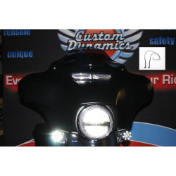 PartzBiz HD HD-VENT-LED-KIT - Custom Dynamics LED Fairing Vent Light Kit for Harley Batwing FLH/T 14-16 | HD-VENT-LED-WHT PartzBiz HD HD-VENT-LED-KIT - Custom Dynamics LED Fairing Vent Light Kit for Harley Batwing FLH/T 14-16 | HD-VENT-LED-WHT