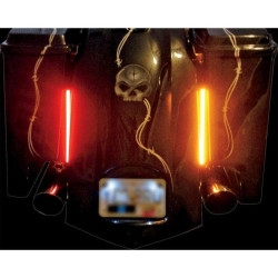 PartzBiz HD GEN-MPLASMA10-DC-PR - Custom Dynamics Mega Dual Color สีแดงอำพัน 10” พลาสมา LED แท่งไฟเลี้ยวเบรก | GEN-MPLASMA10-DC-PR
