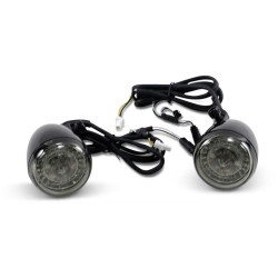 PartzBiz HD PB-IND-ECE-AW-B - Custom Dynamics ProBEAM Dynamic Ringz LED Front Turn Signals Gloss Black ECE PartzBiz HD PB-IND-ECE-AW-B - Custom Dynamics ProBEAM Dynamic Ringz LED Front Turn Signals Gloss Black ECE