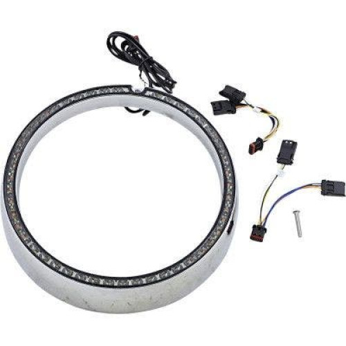 PartzBiz HD: -Custom Dynamics ProBeam Sequential Turn Signal Black Ring Trim Harley FL 14-20 PB-7TR-SEQ-1c electra road street glide king best for buy davidson flh flt amber light indicator built in plug n play 2001-2307 2001-2308 2001-2309 2001-2310 2001-2311 2001-231