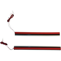 PartzBiz HD GEN-MPLASMA-RED-PR - Custom Dynamics Red 8” Plasma LED Rods ไฟเบรกเลี้ยวคู่ | GEN-MPLASMA-RED-PR