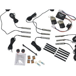 PartzBiz HD TMWK3 - Custom Dynamics TMWK3 Black 9 pcs LED Accent Light Kit Universal 12V Motorcycle | TMWK3 PartzBiz HD TMWK3 - Custom Dynamics TMWK3 Black 9 pcs LED Accent Light Kit Universal 12V Motorcycle | TMWK3