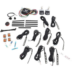 PartzBiz HD TMWK3BM6 - Custom Dynamics TMWK3BM6 Full Motorcycle LED Accent Light Kit w/ Bluetooth | TMWK3BM6 PartzBiz HD TMWK3BM6 - Custom Dynamics TMWK3BM6 Full Motorcycle LED Accent Light Kit w/ Bluetooth | TMWK3BM6