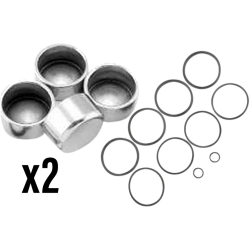 PartzBiz HD DS17020324 (x2) - Cycle Craft 8-Piston Caliper Piston Seal Rebuild Kit Rep OE 4431300 Harley 00-07 PartzBiz HD DS17020324 (x2) - Cycle Craft 8-Piston Caliper Piston Seal Rebuild Kit Rep OE 4431300 Harley 00-07