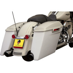 PartzBiz HD DS35011004 - Cycle Visions 4" Extended Left Saddlebag for Harley 14-15 Touring -W/ Cutout - CV7280