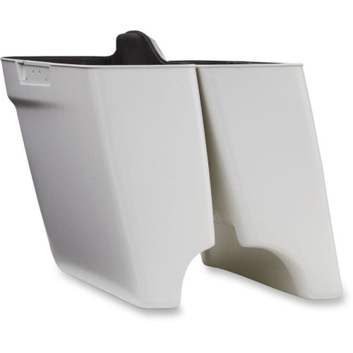 PartzBiz HD: 4419131-Cycle Visions 4" Extended Left Saddlebag for Harley 14-15 Touring -W/O Cutout - CV7282
