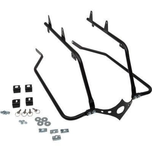 PartzBiz HD: 4419105-Cycle Visions CV7219 Softail Saddlebag Mount System 18-Up Harley Softail FL FX best new upgrade conversion kit slim street bob bagger bags 