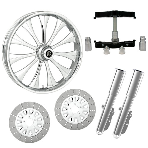 PartzBiz HD: 4419079-Cynical Chrome 23” ยางล้อแบบ Dual Rotors พร้อมท่อนล่างและตัวเลื่อนแบบ Raked Triple Trees | CYNICAL-DUAL-CHR-KIT-PCKG PartzBiz HD: 4419079-Cynical Chrome 23” ยางล้อแบบ Dual Rotors พร้อมท่อนล่างและตัวเลื่อนแบบ Raked Triple Trees | CYNICAL-DUAL-CHR-KIT-PCKG