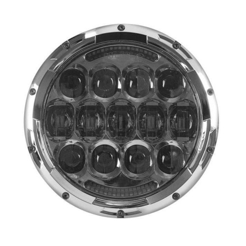 PartzBiz HD: 4419087-Cyron ABIG7-A6KC Chrome Urban7 LED Integrated 7" Headlight Harley & Metric Models 481204 Touring Bagger Dresser jeep