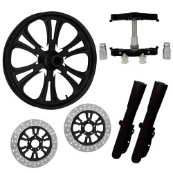 PartzBiz HD CZAR-DUAL-BLK-KIT-PCKG - ยางล้อ Czar Black 23” Dual Rotors พร้อม Raked Triple Trees ส่วนล่างและตัวเลื่อน | CZAR-DUAL-BLK-KIT-PCKG PartzBiz HD CZAR-DUAL-BLK-KIT-PCKG - ยางล้อ Czar Black 23” Dual Rotors พร้อม Raked Triple Trees ส่วนล่างและตัวเลื่อน | CZAR-DUAL-BLK-KIT-PCKG