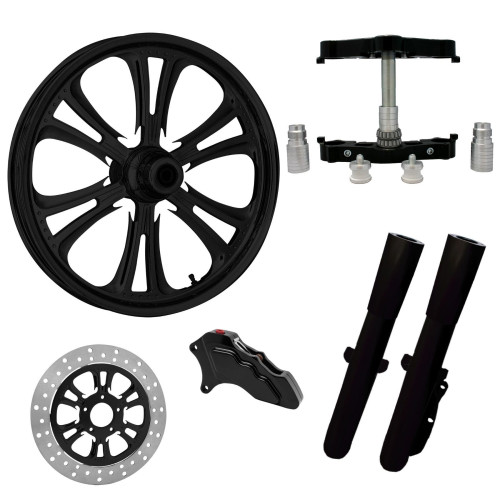 PartzBiz HD: 4419052-Czar Black 23" Wheel Tire Single Side w/ Raked Triple Trees Lowers & Sliders | CZAR-SNGL-BLK-KIT-23PCKG PartzBiz HD: 4419052-Czar Black 23" Wheel Tire Single Side w/ Raked Triple Trees Lowers & Sliders | CZAR-SNGL-BLK-KIT-23PCKG