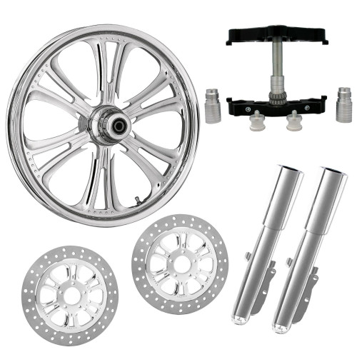 PartzBiz HD: 4419053-Czar Chrome 23” ยางล้อ Dual Rotors พร้อม Raked Triple Trees Lowers & Sliders | CZAR-DUAL-CHR-KIT-PCKG PartzBiz HD: 4419053-Czar Chrome 23” ยางล้อ Dual Rotors พร้อม Raked Triple Trees Lowers & Sliders | CZAR-DUAL-CHR-KIT-PCKG