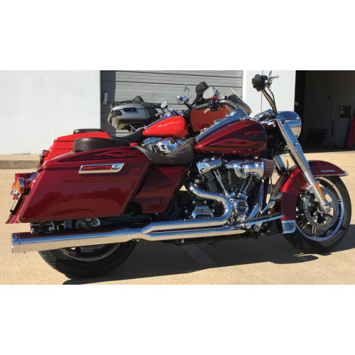 PartzBiz HD: 4419033-D&D Chrome M8 Billet Cat 2:1 2 Into 1 Exhaust for Harley Touring 2017 FLH/T PartzBiz HD: 4419033-D&D Chrome M8 Billet Cat 2:1 2 Into 1 Exhaust for Harley Touring 2017 FLH/T