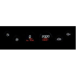 PartzBiz HD DS22120748 - Dakota Digital Black MLX-8696-K Plug-In 6 LED เกจคลัสเตอร์ Harley FLH/T 96-03 PartzBiz HD DS22120748 - Dakota Digital Black MLX-8696-K Plug-In 6 LED เกจคลัสเตอร์ Harley FLH/T 96-03