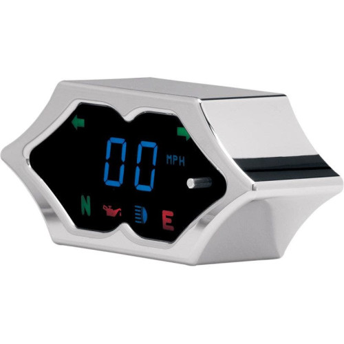 PartzBiz HD: 4418990-Dakota Digital MCL-5200 Chrome Spike 5000 Series Speedometer Harley & Custom | MCL-5200