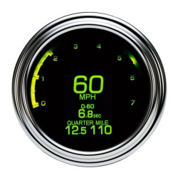 PartzBiz HD DS22100514 - Dakota Digital MLX-3012 Chrome LED MLX Series เกจ SPEEDO Tach 3 3/8 CAN BUS