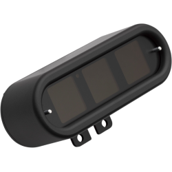 PartzBiz HD DS22100599 - Dakota Digital MLX-9000 Series เกจวัดความเร็ว วงรีสีดำ Harley Databus 04-13