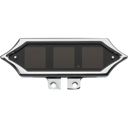 PartzBiz HD DS22100596 - Dakota Digital MLX-9000 Series มาตรวัดความเร็ว Chrome Spiked Harley Databus 04-13 MLX-9400