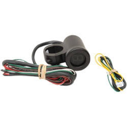 PartzBiz HD DS22120338 - Dakota Digital PGR-1100-K ไฟ LED บอกสถานะเกียร์อัตโนมัติสีดำน้ำเงิน 1 ” Bar | PGR-1100-K