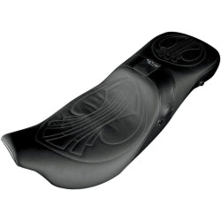 PartzBiz HD WP830-0343 - Danny Grey AirHawk Weekday 2-Up XL Seat W พนักพิง Receptacle Harley FLH/T 08-15 | แดนนี่ เกรย์ PartzBiz HD WP830-0343 - Danny Grey AirHawk Weekday 2-Up XL Seat W พนักพิง Receptacle Harley FLH/T 08-15 | แดนนี่ เกรย์