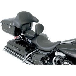PartzBiz HD WP830-0341 - เบาะเดี่ยว Danny Grey Big Seat สำหรับ Harley Touring ปี 08 ขึ้นไป | 08010322 21-418