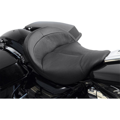 PartzBiz HD: 4418923-Danny Grey BigIST Air Black Vinyl Solo Wide Saddle Seat สำหรับ Harley Touring 08-15 | แดนนี่ เกรย์ PartzBiz HD: 4418923-Danny Grey BigIST Air Black Vinyl Solo Wide Saddle Seat สำหรับ Harley Touring 08-15 | แดนนี่ เกรย์