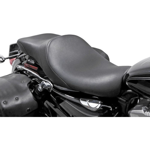 PartzBiz HD: 4418865-Danny Gray Lowist 2-Up Seat Leather Smooth Stitch Harley Sportster 04-18 PartzBiz HD: 4418865-Danny Gray Lowist 2-Up Seat Leather Smooth Stitch Harley Sportster 04-18