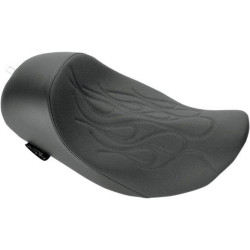 PartzBiz HD DS08010412 - เบาะเดี่ยว Danny Grey Speed Cradle Flame Stitch สำหรับ Harley Touring ปี 08 | 08010412 21-414F