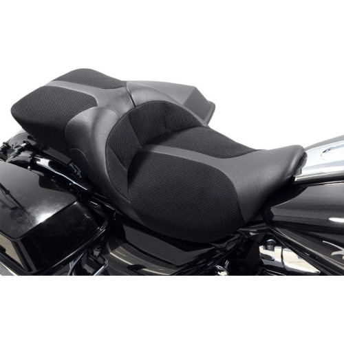 PartzBiz HD: 4418853-Danny Gray TourIST 2-Up Air Touring Black Leather Seat for Harley FLH/T 08-15 | Danny Gray PartzBiz HD: 4418853-Danny Gray TourIST 2-Up Air Touring Black Leather Seat for Harley FLH/T 08-15 | Danny Gray