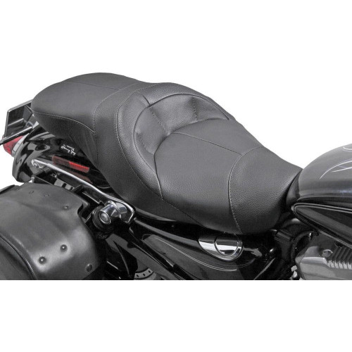 PartzBiz HD: 4418859-Danny Gray Tristair 2-Up Seat Leather Smooth Stitch Harley Sportster 04-18 PartzBiz HD: 4418859-Danny Gray Tristair 2-Up Seat Leather Smooth Stitch Harley Sportster 04-18