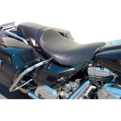 PartzBiz HD WP830-0334 - เบาะไวนิลแบบกำหนดเอง Danny Grey Weekday 2-Up สำหรับ Harley Touring 08-15 FLH/T | แดนนี่ เกรย์