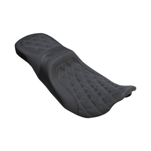 PartzBiz HD: 4418825-Danny Gray Weekday 2-up XL Harley Seat DD Stitch W/Gray Thread for 08-23 FL | 22-411DIA PartzBiz HD: 4418825-Danny Gray Weekday 2-up XL Harley Seat DD Stitch W/Gray Thread for 08-23 FL | 22-411DIA