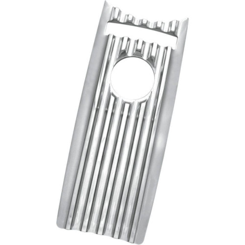 PartzBiz HD: 4418838-Covingtons Customs Finned Chrome Dash Insert Cover Harley Road King FLHR 08-17 | C1233-C PartzBiz HD: 4418838-Covingtons Customs Finned Chrome Dash Insert Cover Harley Road King FLHR 08-17 | C1233-C