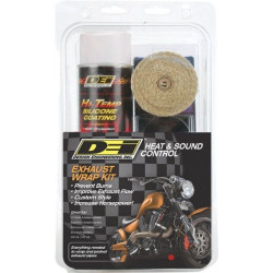 PartzBiz HD DS18611556 - DEI Exhaust Wrap Kit 2x15 Tan Wrap เคลือบซิลิโคน HT สีขาว 901332