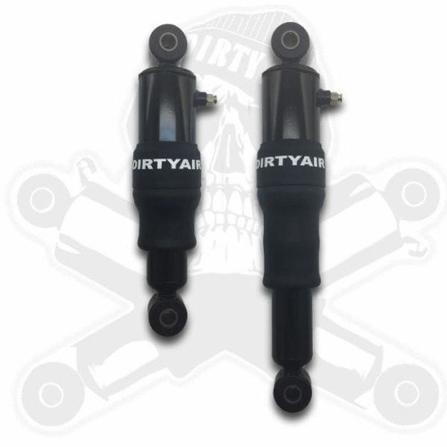 PartzBiz HD: 4418701-Dirty Air 4" Steel Rear Touring Air Shocks and Manual Valve Fill Kit Touring 80+