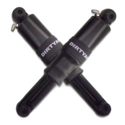 PartzBiz HD DA-HTRS01AVRODB - Dirty Air Black Rear Aluminum Air Ride Shocks Suspension Pair Harley V-Rod 01-20 PartzBiz HD DA-HTRS01AVRODB - Dirty Air Black Rear Aluminum Air Ride Shocks Suspension Pair Harley V-Rod 01-20