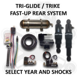 PartzBiz HD DA-FAST-TRIGLIDE - Dirty Air Fast-Up Trike Air Ride ระบบกันสะเทือน 09-Up Harley Tri-Glide FLHTCUTG Tri Glide Street Glide
