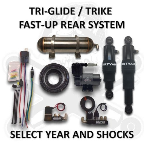 PartzBiz HD: 4418705-Dirty Air Fast-Up Trike Air Ride ระบบกันสะเทือน 09-Up Harley Tri-Glide FLHTCUTG Tri Glide Street Glide PartzBiz HD: 4418705-Dirty Air Fast-Up Trike Air Ride ระบบกันสะเทือน 09-Up Harley Tri-Glide FLHTCUTG Tri Glide Street Glide