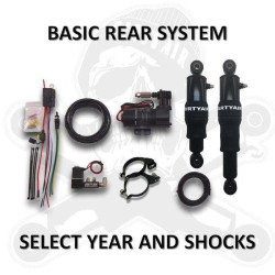 PartzBiz HD DA-HTR01-09 - Dirty Air Rear Basic Bagger Air Ride ชุดโช๊คหลังช่วงล่าง Harley FLH 00-20