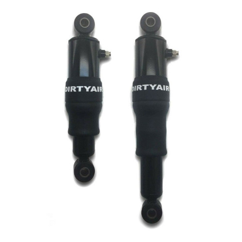 PartzBiz HD: 4418711-Dirty Air ด้านหลังเหล็ก Air Ride Shocks ระบบกันสะเทือนคู่ Harley Touring Bagger 80-20 PartzBiz HD: 4418711-Dirty Air ด้านหลังเหล็ก Air Ride Shocks ระบบกันสะเทือนคู่ Harley Touring Bagger 80-20