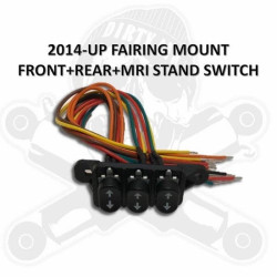 PartzBiz HD DA-STFR-17 & MRI-09L.1 & Switch - Dirty Air Stealth ด้านหน้าด้านหลัง Fast-Up Tank Air Ride MRI สวิตช์ขาตั้ง Harley 17+